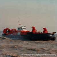 AP1-88 hovercraft with the Canadian Coastguard
